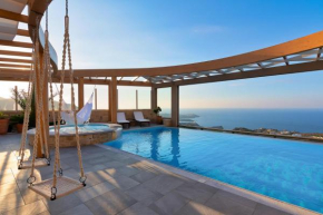 Minimalist Mediterranean Blue key Villa with Sea View Infinity Pool